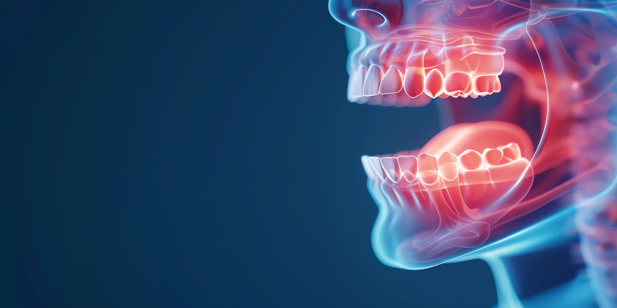 closeup of an oral cancer lesion inside a patients mouth