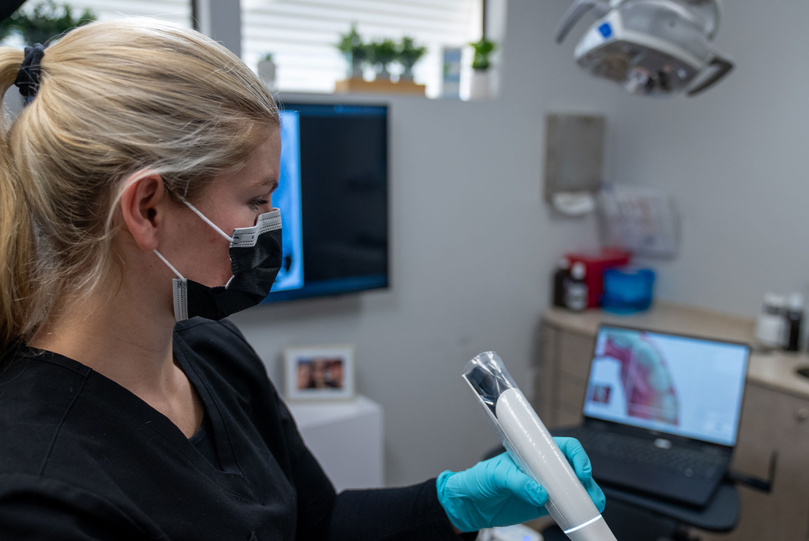 Dental implant technology close-up